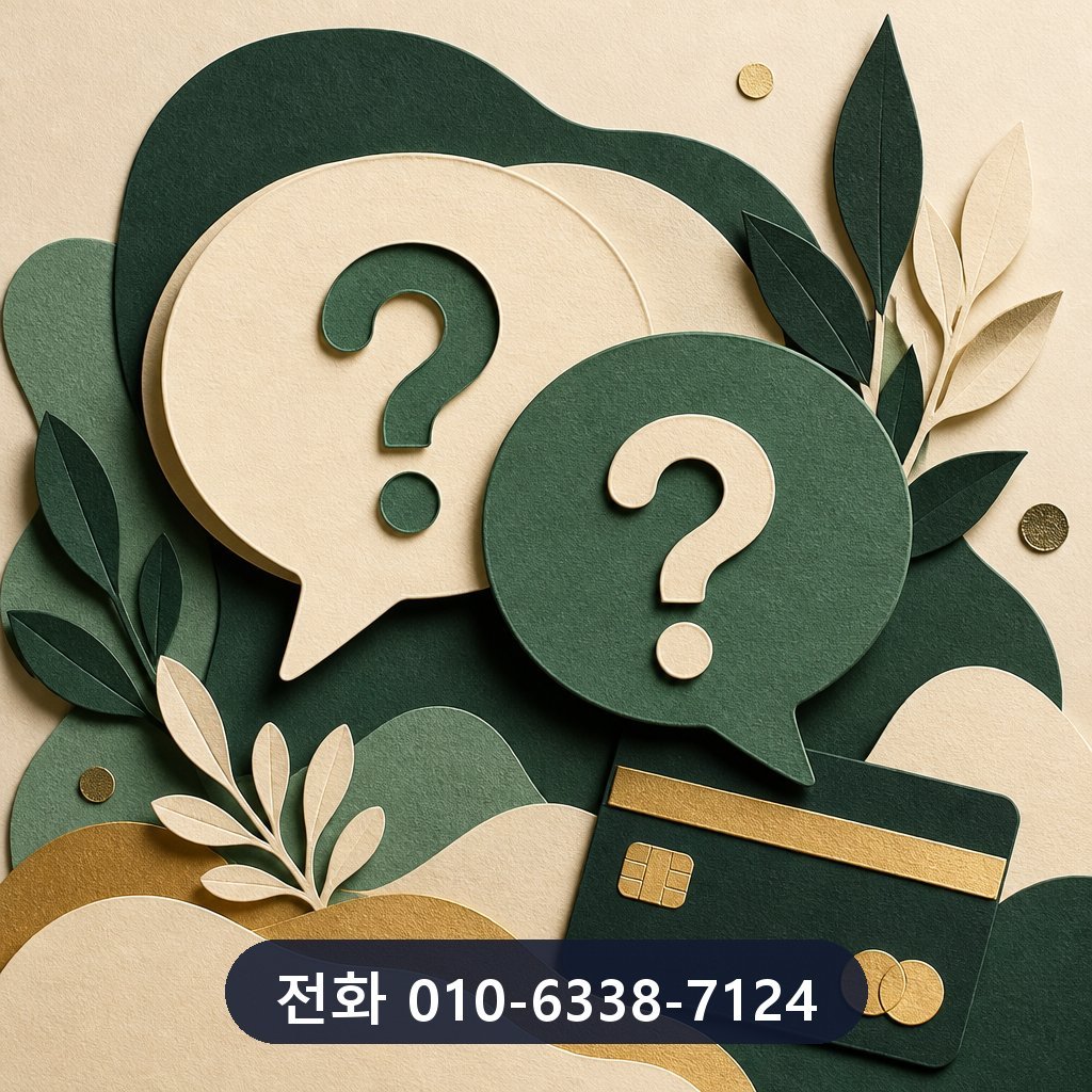 신용카드 결제 현금화 자주 묻는 질문 이미지